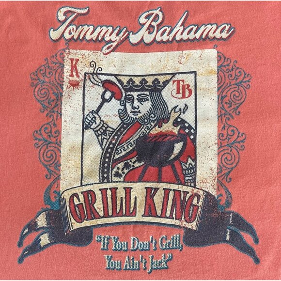 Tommy Bahama Other - Tommy Bahama Men Graphic Tee Size M Casual Tropical Grill King Novelty Preppy
